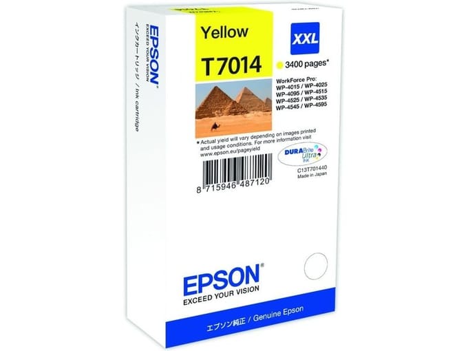 Epson T7014 inktcartridge geel extra hoge capaciteit (origineel)