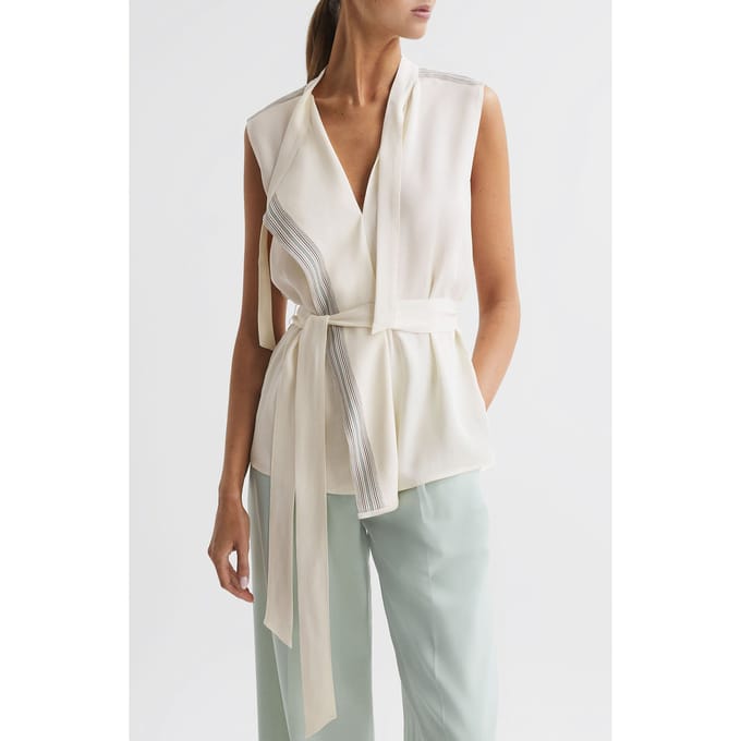 Reiss Romy Soft Sleeveless Vest Größe: 10 | Gilets Outlet | Damen