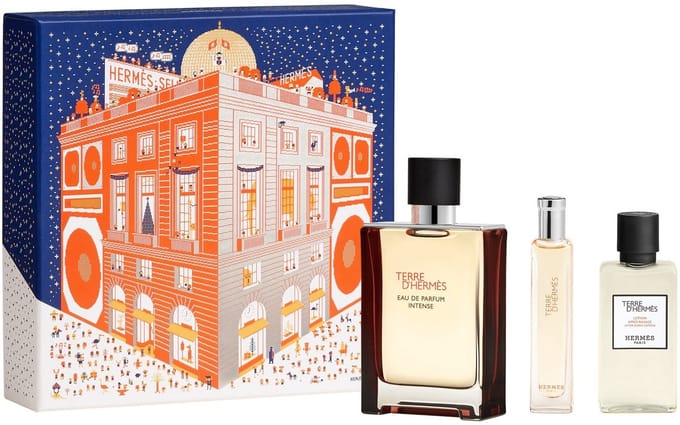 Hermes Terre D'Hermes Giftset 155 ml - Edp Spray Intense 100ml/Edp Spray Intense Spray 15ml/After Shave Balm 40ml