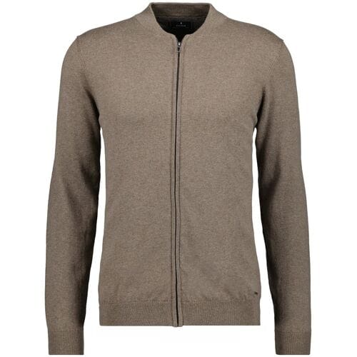 Ragman Vest Solid Color Zip Cardigan College Collar Cotton Cashmere Camel / male