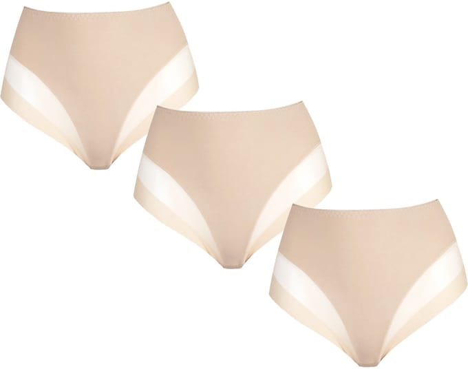 3-pack Dames tailleslip invisible 740 van J&C Huid - maat S