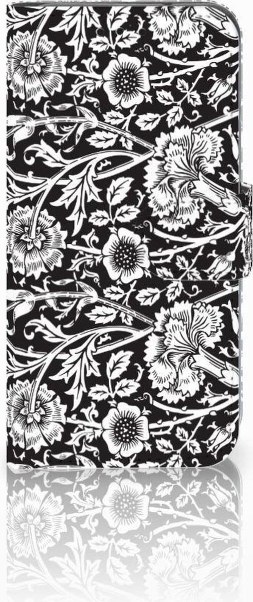 Samsung Galaxy S10e Hoesje Black Flowers