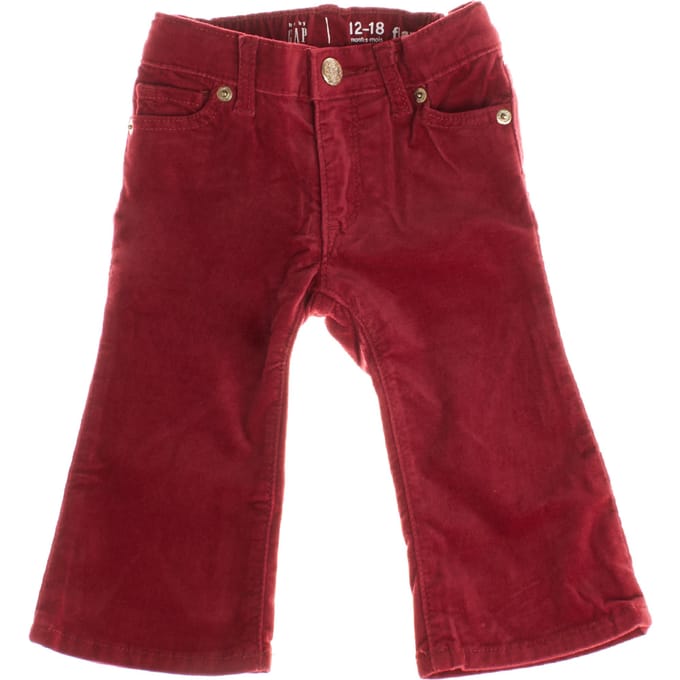 Fluwelen flare jeans 810673 meisjes