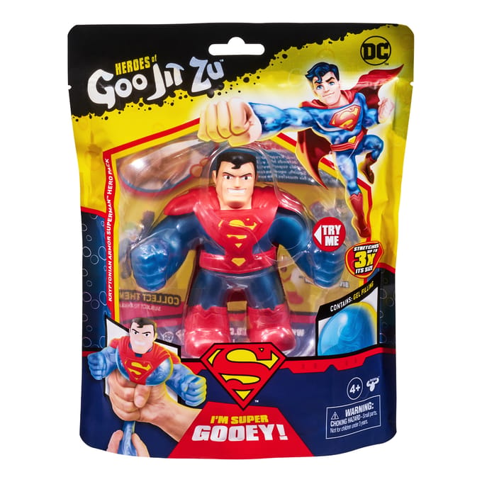 Heroes of Goo Jit Zu DC Kryptonian Armor Superman – Stretch Superheld Figuur