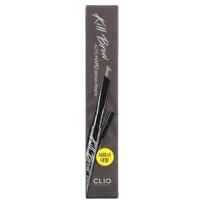 Clio, Kill Brow, Out Hard Brow Pencil, 05 Gray Brown, 0.31 g (0.01 oz) black