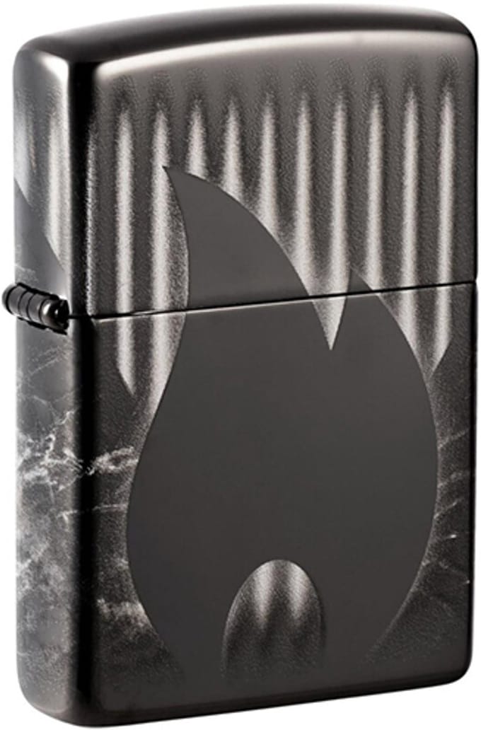 Zippo - Zippo Design Flame Black