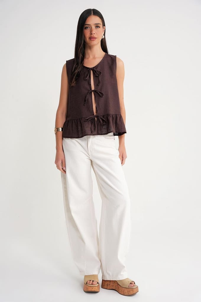 Rimpel Knoop Voor Blouse