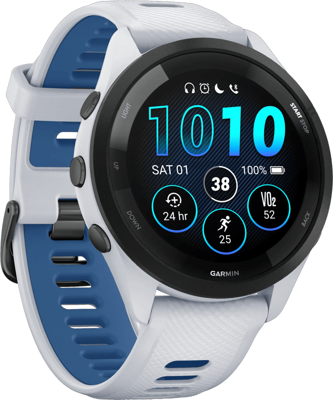Garmin Forerunner 265 - Sporthorloge met GPS - Geschikt voor hardlopen - 46 mm – Wit
