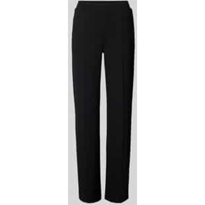 Regular fit stoffen broek met vaste persplooien