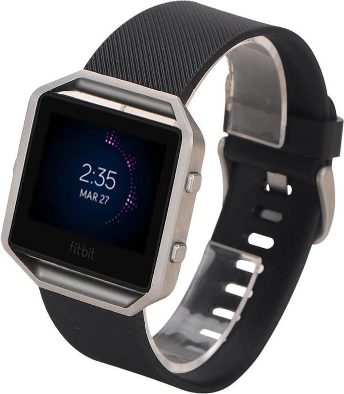 watchbands-shop.nl Siliconen bandje - Fitbit Blaze - Zwart - Small