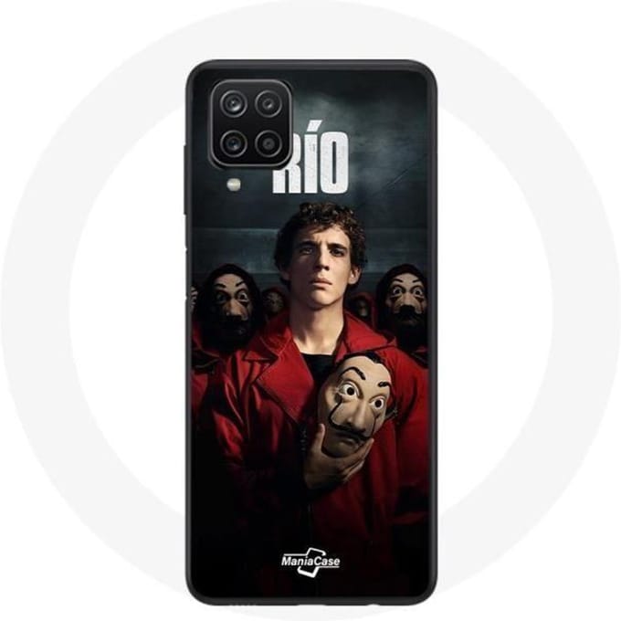 Samsung Galaxy A12 hoesje La casa de papel Rio Mask