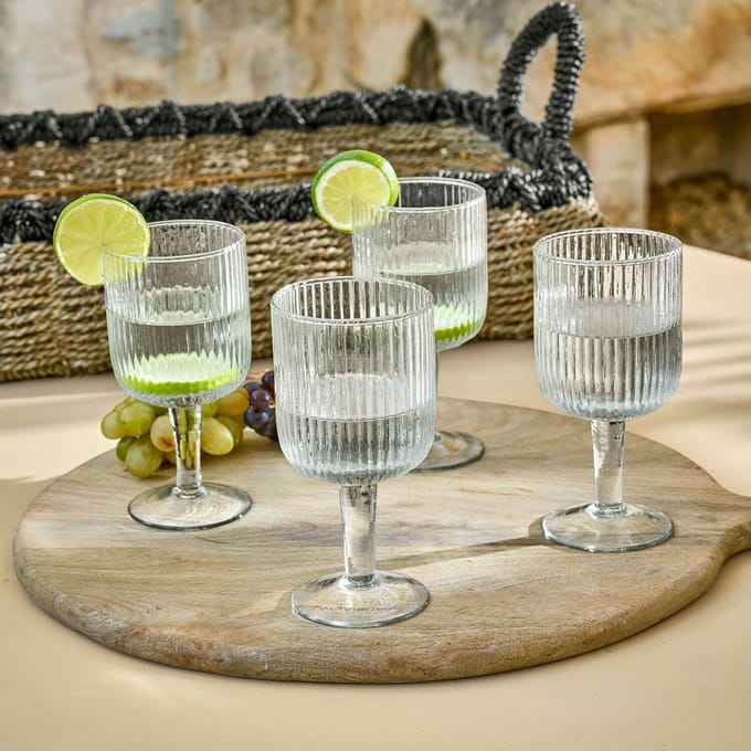 LOBERON Glas set van 4 Caleza helder