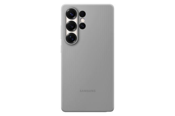 Originele Silicone Backcover voor de Samsung Galaxy S25 Ultra - Grijs