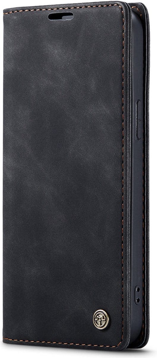 Caseme - Bookcase Zwart - Apple Iphone 14 Hoesje