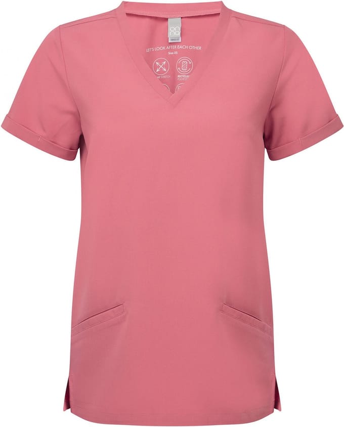 Schort/Tuniek/Werkblouse Dames M Onna Calm Pink 42% Polyester, 33% , 19% Viscose, 6% Elasthan