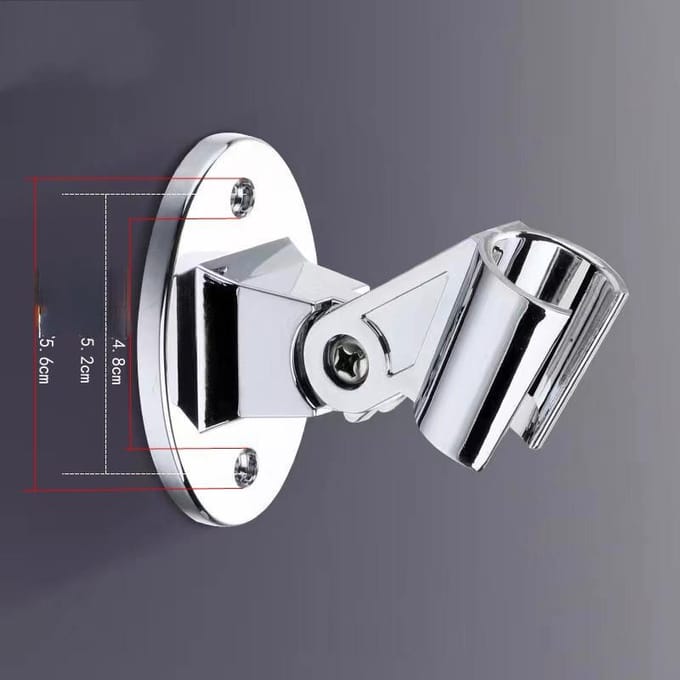 Support de douche réglable Base de support de pommeau de douche universel Support de salle de bain Support de microphone à rotation stable white