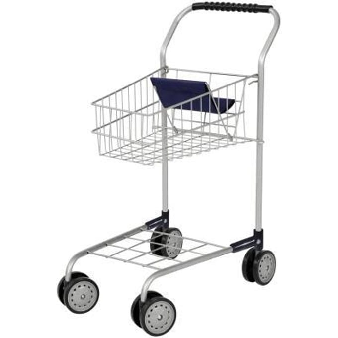 Bayer Design - Winkelwagen voor kinderen - Zilver/Blauw
