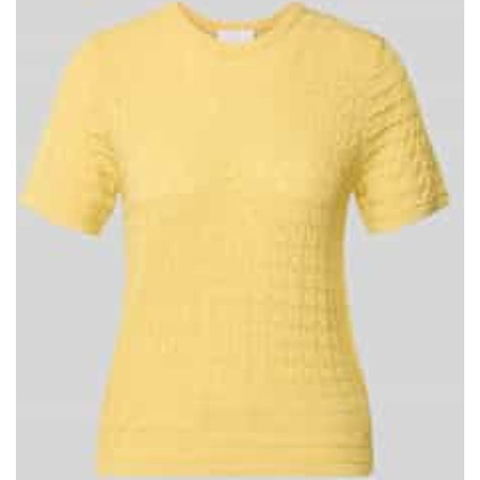 Gebreid shirt van viscosemix met ronde hals