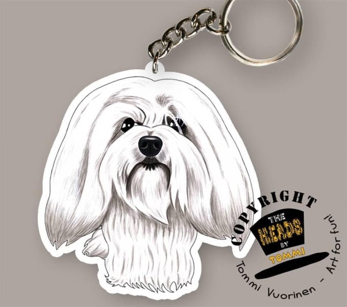 Sleutelhanger Hond Coton de Tulear