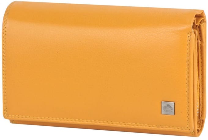 Greenburry Sponsachtig portefeuille leer 15,5 cm - Dames - Horizontaal - yellow