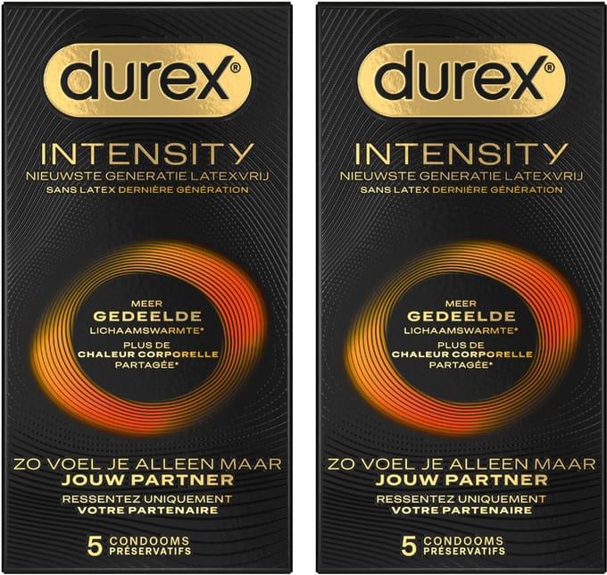 Durex Condooms Intensity 5st - 2 Stuks - Voordeelverpakking