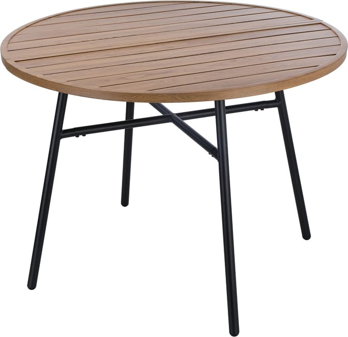 VDD – Tuintafel – Buitentafel – Ronde tafel – Gecoat ijzer – 100 x 73,5cm