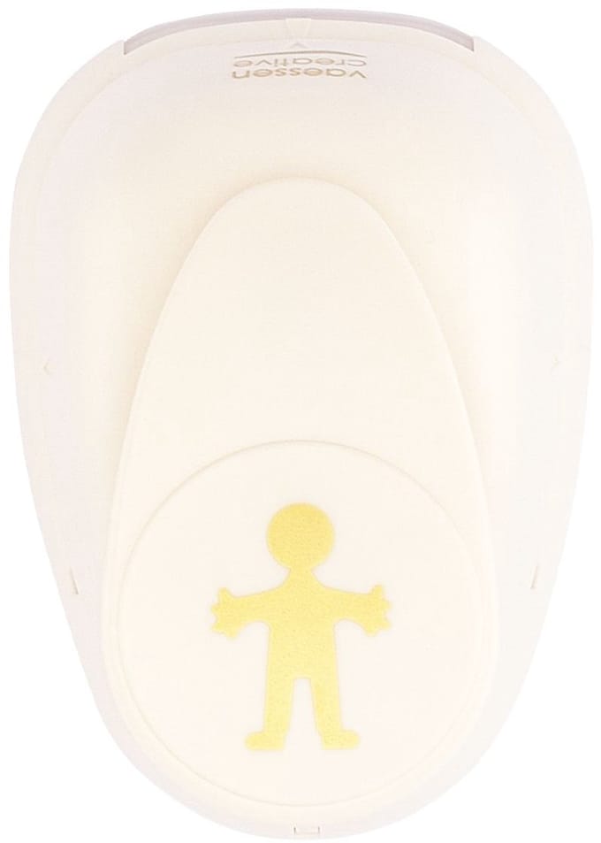 Vaessen Creative Pons - Figuurpons - Jongen - 2,6 x 3,5 cm