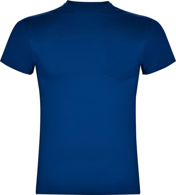 2 Pack Kobalt Blauw T-shirt 'Teckel' met borstzak merk Roly maat L