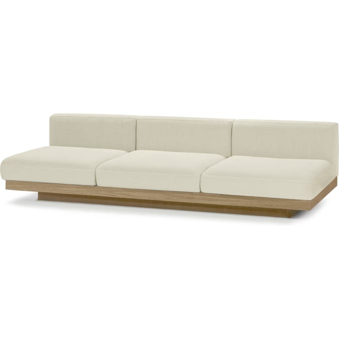 Serax Rudolph Teak Outdoor 3-zitsbank - krijt
