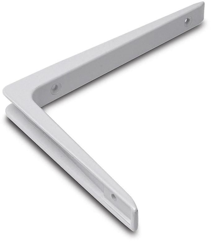Dulimex ES 3152B Drager aluminium / 100x150 mm / wit gelakt (1 stuk)
