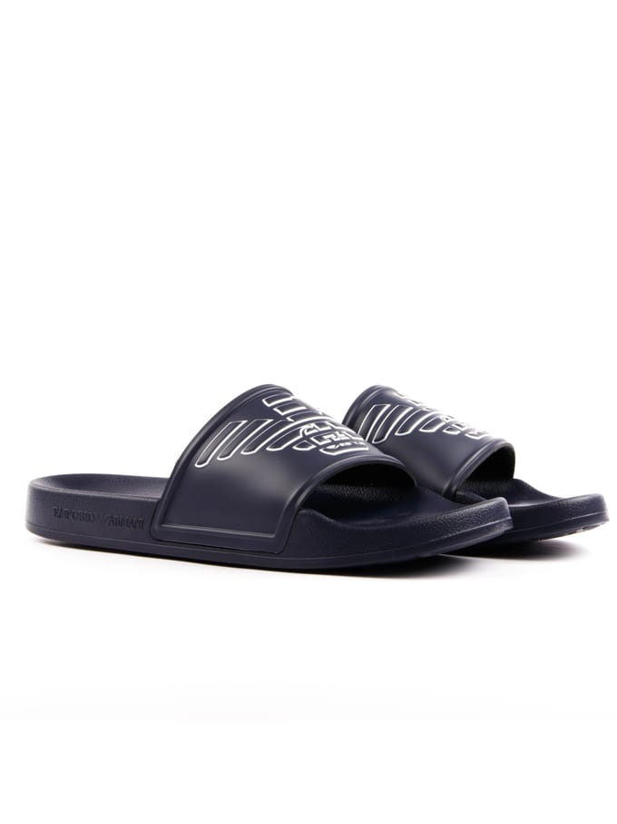 Emporio Armani herensandalen met adelaarsmotief