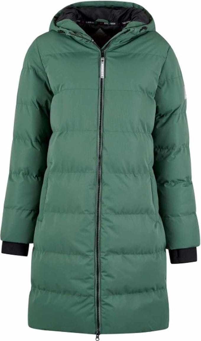 BJØRNSON Thordis Parka Winterjas Dames - Winddicht - Maat 38 - Groen