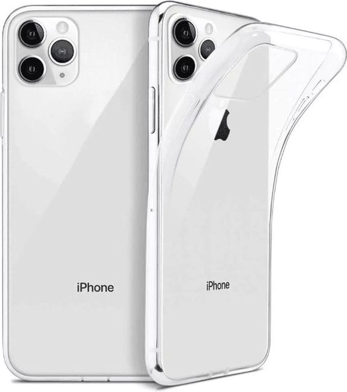 iPhone 11 Pro Max hoesje transparant case siliconen hoesjes cover hoes
