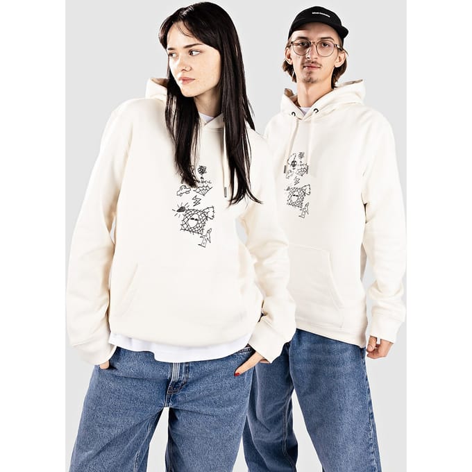 Poetic Collective Doodle Sketch Hoodie wit