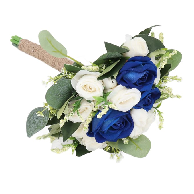 Bruidsboeket Kunstbloemen Boeket Romantisch Bruids Handboeket voor Feest wit
