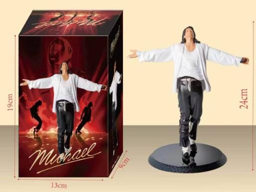 Michael Jackson Smooth Criminal Moonwalk Actiefiguur Model Speelgoed with box gray