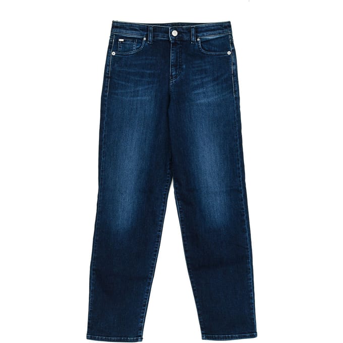 Lang gedragen effect denim broek 6Y5J90-5D25Z vrouw