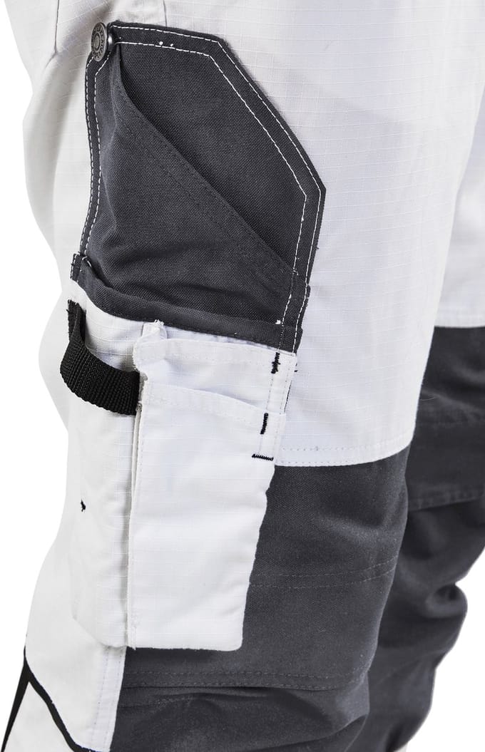 Blaklader Schilderswerkbroek met stretch 1095-1330 - Wit/Donkergrijs - D96