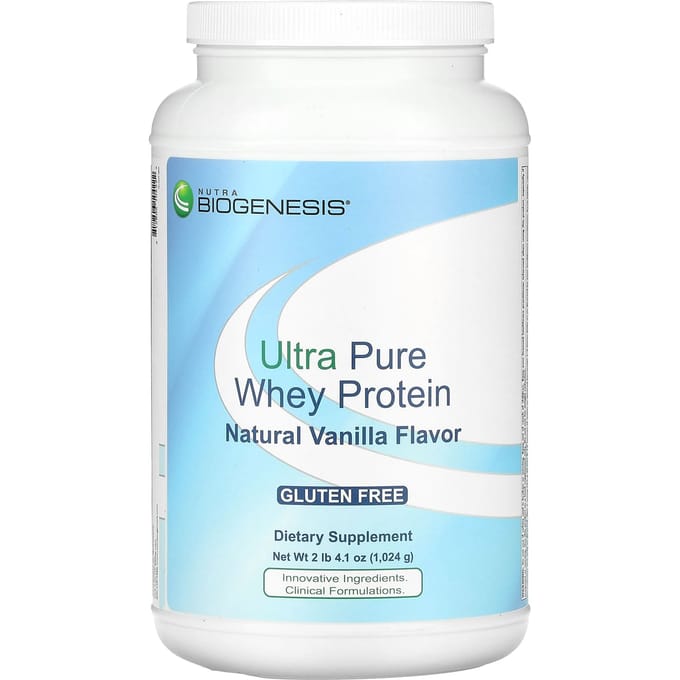 Nutra BioGenesis, Protéine de lactosérum ultra pure, Vanille naturelle, 2 lb 4,1 oz (1 024 g)