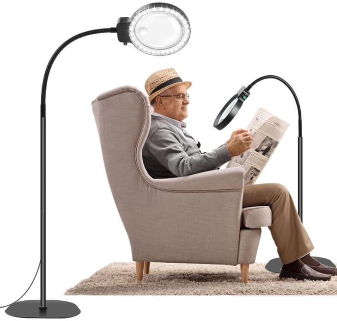 Loeplamp met Standaard - Lamp met Led Verlichting