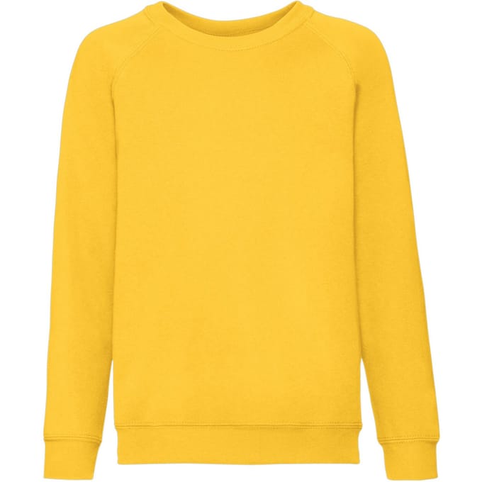 Fruit of the Loom Klassiek Raglan Sweatshirt voor kinderen/Kinderen (Zonnebloem)