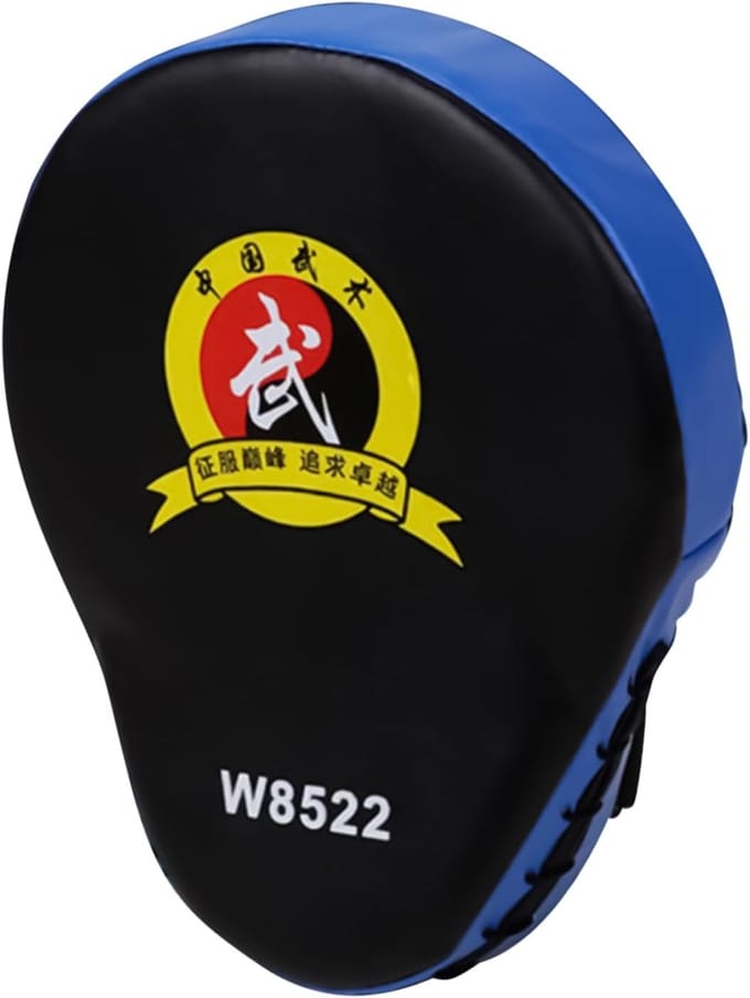 Bokstrainers Pads - Handbescherming Training - Vechtsport Oefenen - Schokabsorberend Ontwerp - 25 x 19 cm - Blauw