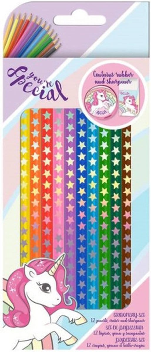Unicorn Kleurpotloden set - You`re Special
