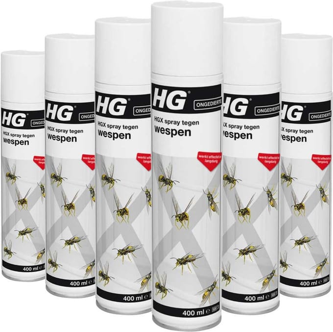 HG X Spray Tegen Wespen - 6 x 400 ml - Voordeelverpakking