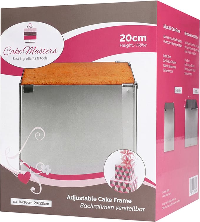 Cake Masters Verstelbaar Taartframe Hoog 20cm