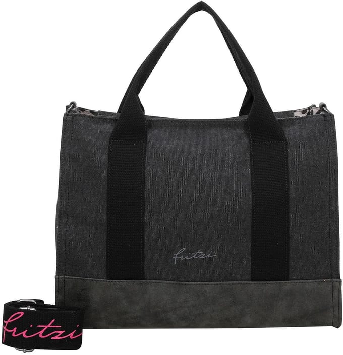 Fritzi aus Preußen Schoudertas Canvas Tote Bag Black Zwart