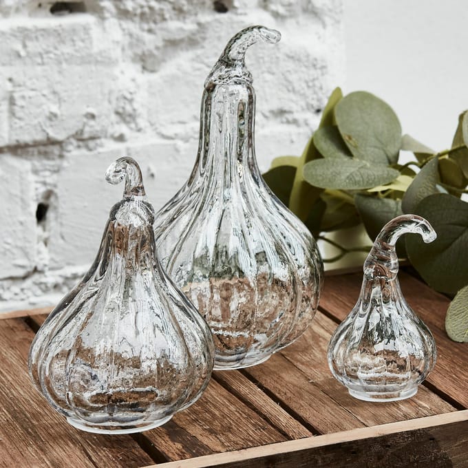 LOBERON Pompoen set van 3 Lacey helder