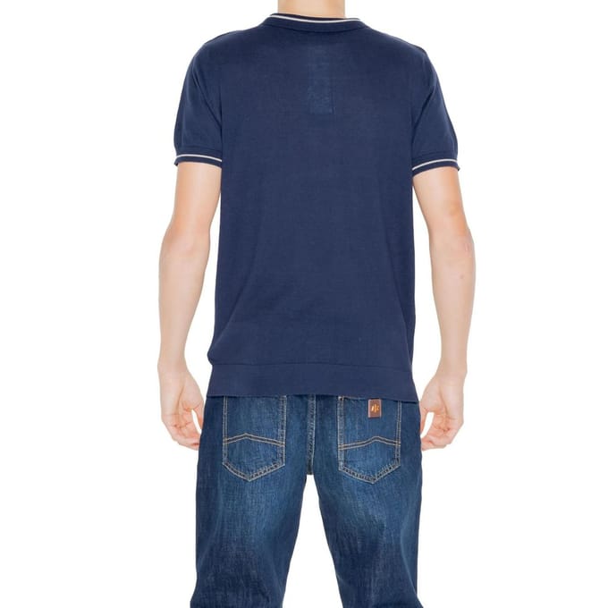 Gebreide Poloshirt Korte Mouwen