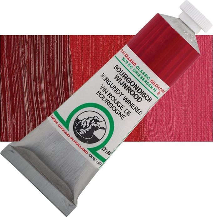 Oil paint Old Holland 40ml – 166 Burgundy Wine Red