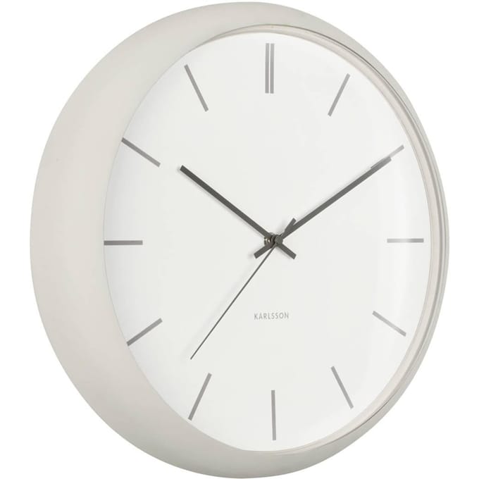 Karlsson Wandklok Nirvana Globe - Grijs - Ø40cm - Wandklok Modern